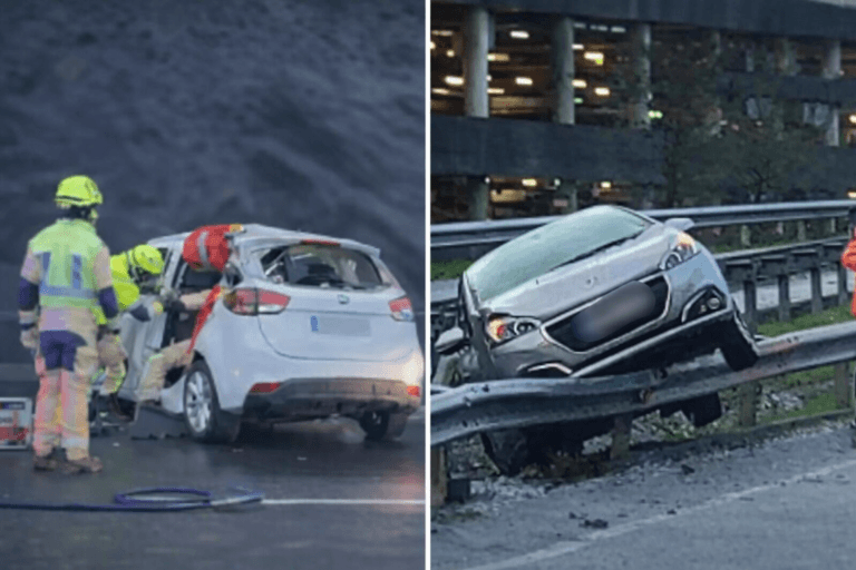 Granizo y lluvia intensa causan múltiples accidentes en Santiago y alrededores