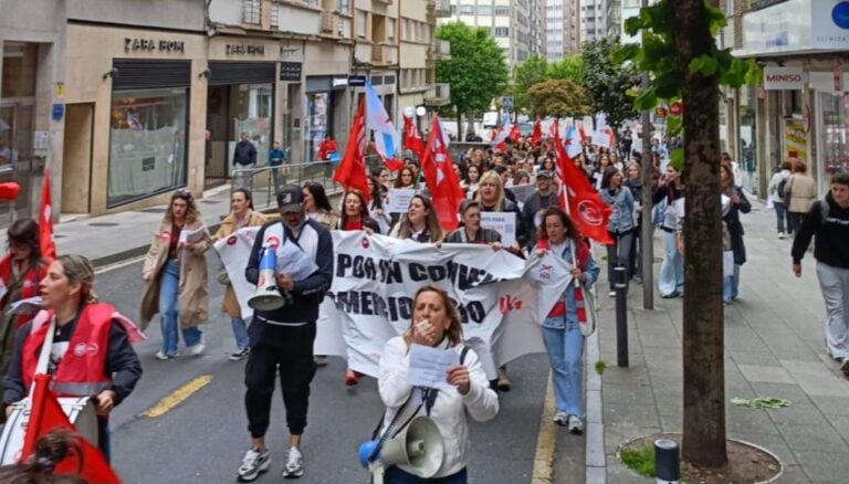 Oleada de protestas en Galicia contra el convenio del textil