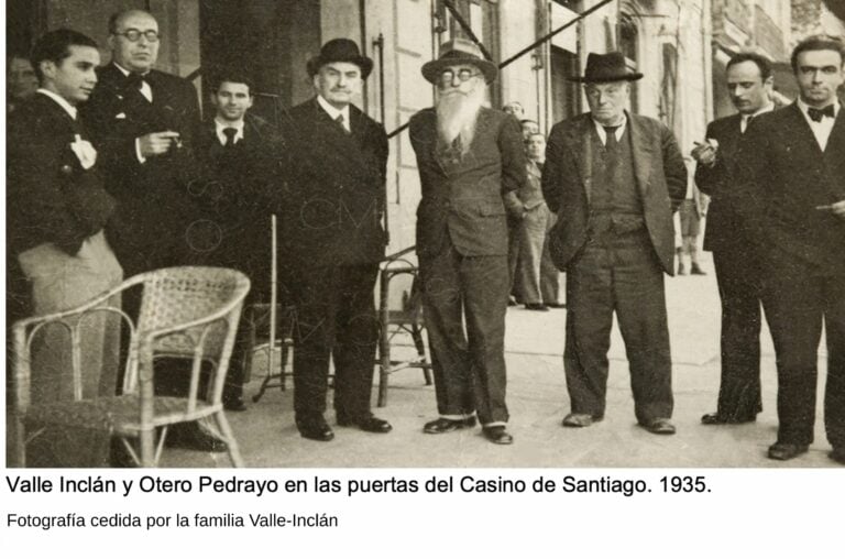 O Café Casino contará cunha escultura de Valle-Inclán creada polo alumnado de Mestre Mateo