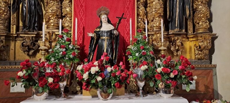 La Iglesia de San Agustín de Santiago celebra la festividad de Santa Rita en el 400 aniversario de su beatificación
