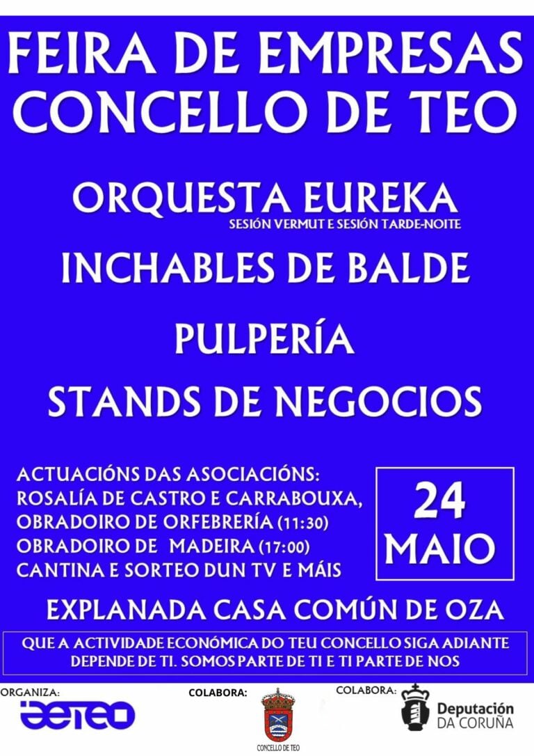 Teo apoia a celebración da I Feira de Empresas para promocionar os negocios locais