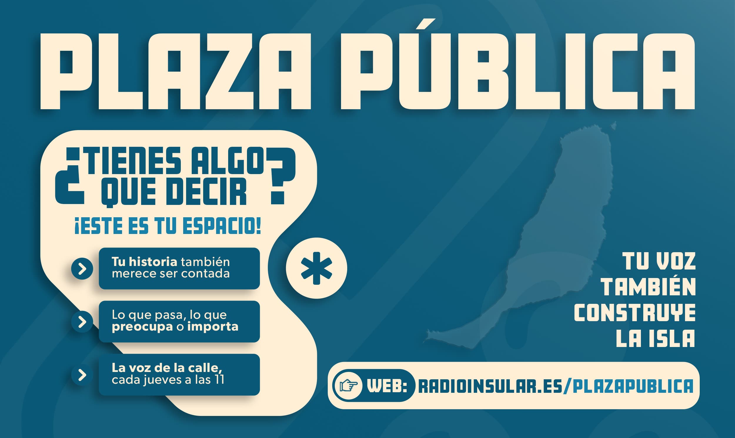 Plaza Pública · tu voz también construye la comarca
