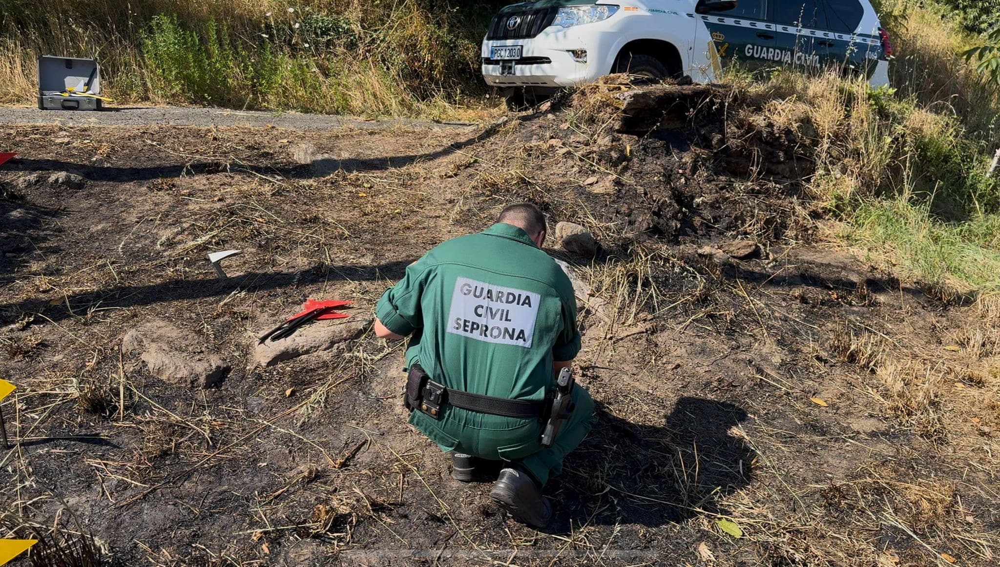 Investigado el presunto autor de un incendio forestal en Lousame