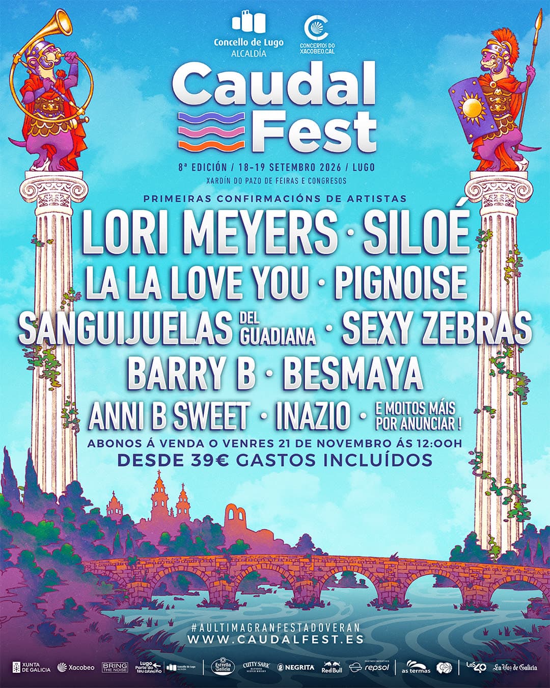 Caudal Fest 2026 adelanta su primer avance de cartel con Lori Meyers, Siloé y Ultraligera