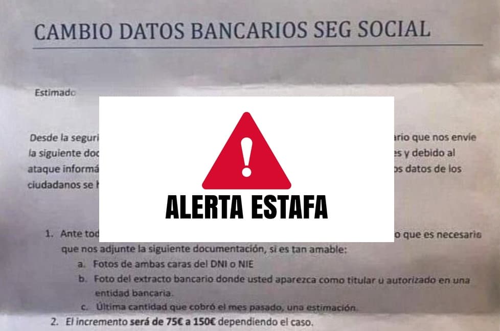 Frades alerta sobre cartas falsas da seguridade social que buscan roubar datos bancarios