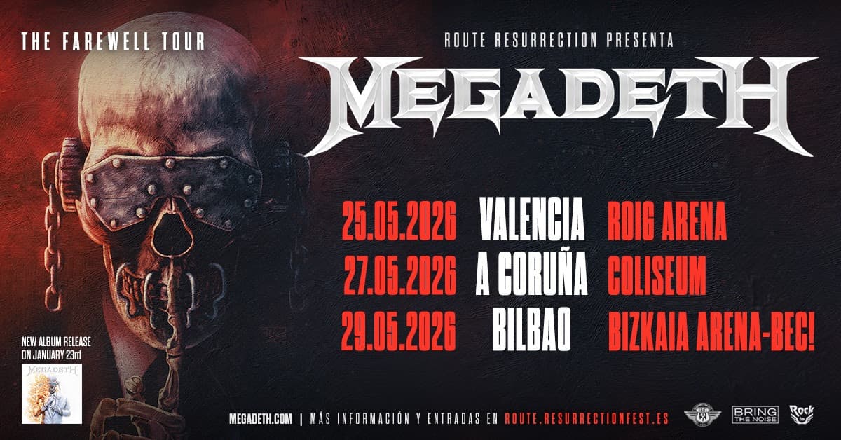 Santiago se queda sin Megadeth, que actuará finalmente en A Coruña