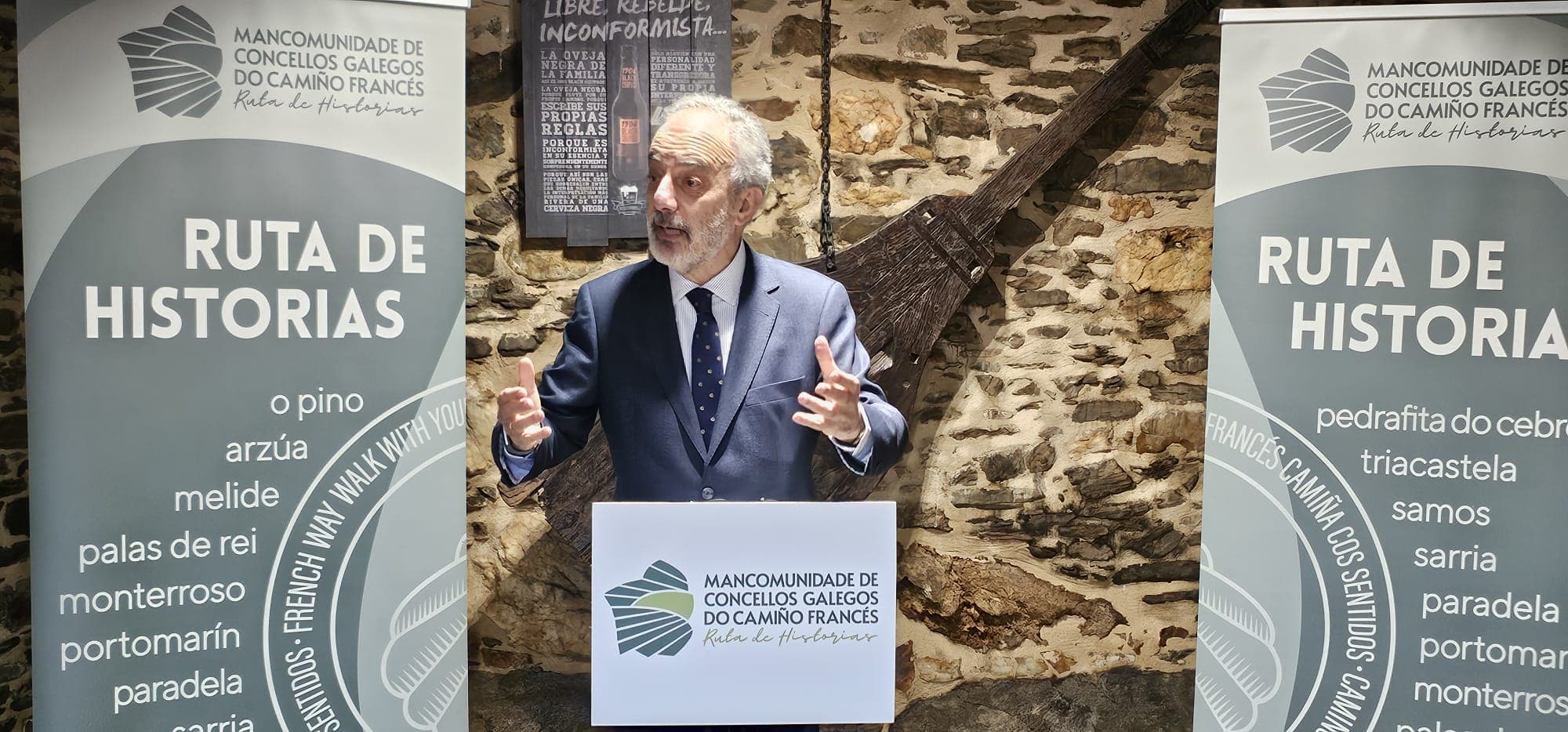 Millán Mon reivindica desde Arzúa os Camiños de Santiago como “Camiños de Europa”