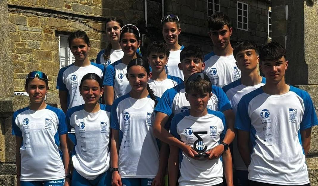 O Olímpico de Vedra, subcampións galegos de Duatlón cadete, xuvenil e júnior