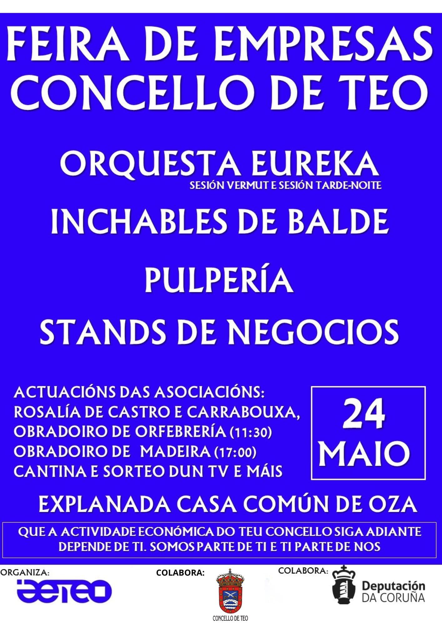 Teo apoia a celebración da I Feira de Empresas para promocionar os negocios locais