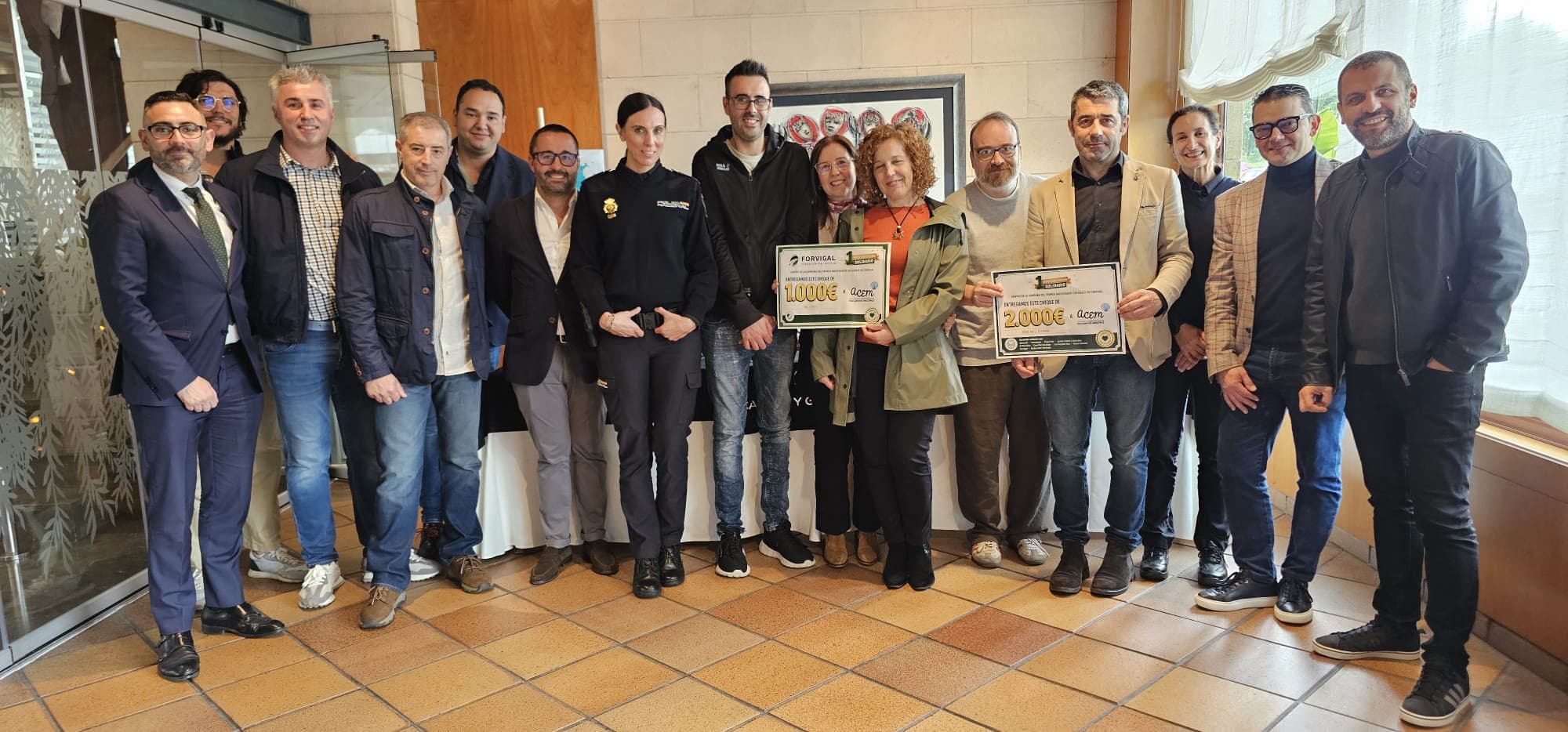 Forvigal convierte su primer aniversario en una acción solidaria a favor de ACEM